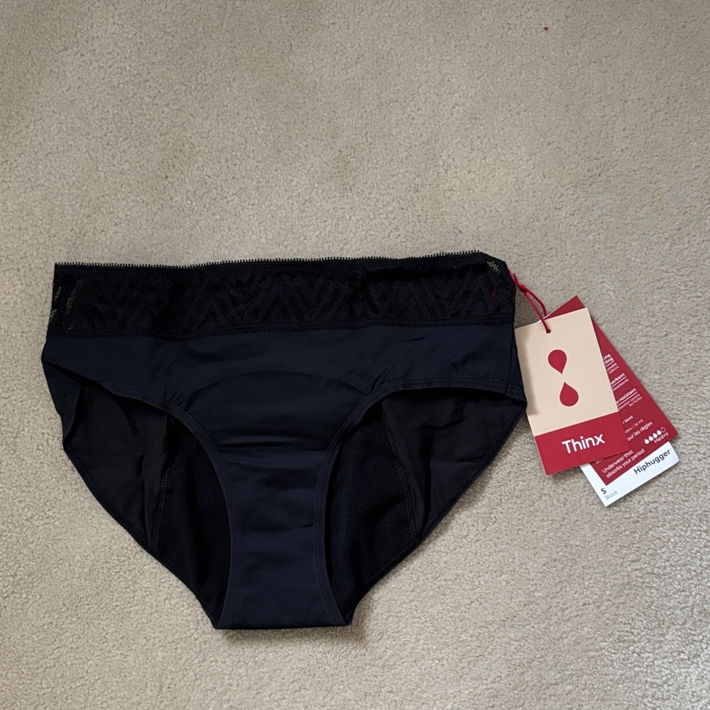 Thinx Black Heavy Hiphugger